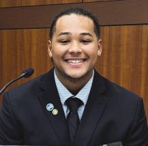 Troy Sino Jr. of Chalmette, Nunez Community College’s recently elected Student Government Association President for the 20252026 academic year, was chosen by his peers on the Louisiana Council ofStudentBodyPresidentstoserve as Vice Chair for the statewide group for the coming year.