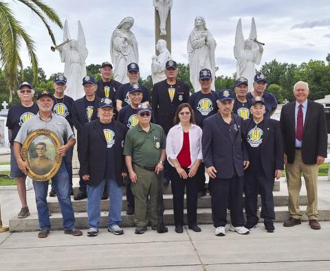 Members of Vietnam Veterans of America Chapter 550 and members of the Los Isleños held their annual Memorial Day Remembrance at St. Bernard Catholic Cemetery. American Flags were placed on all Veteran's grave sites.