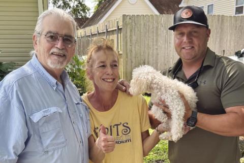 SBSO Reunites Missing Dog, Fannie Mae, With Owner