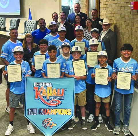 St. Bernard Parish Council Honors Local 12U Baseball Team for Kapau Klassic Victory