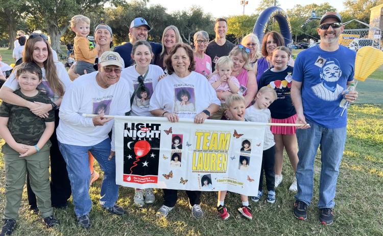The Leukemia And Lymphoma Society, Light the Night Walk. Team Lauren walked in memory of Lauren Saubat. Lauren was a 1996 graduate of Chalmette High School, Captain of the Cheerleaders, President of the Student Council , Maid on Homecoming Court and a Golden Owl. Lauren died October 23,1997 from leukemia after a long and courageous fight. Thank you to everyone who walked for Team Lauren and donated!!