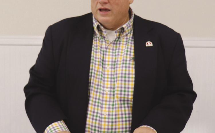 State Rep. Mike Bayham was recently a guest speaker at the St. Bernard Kiwanis Meeting on February 3. Photo by Tony Peralta