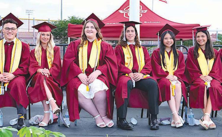 Valedictorians Left to Right: Asma Askar, Denim Bell, Norman Burrey Morales, Grace Gaspard, Elizabeth Groby, Trey Meyers, Brandi Phan, Kimberly Quintanilla, Adison Tregle, Jorge Vargas, Lily Vu