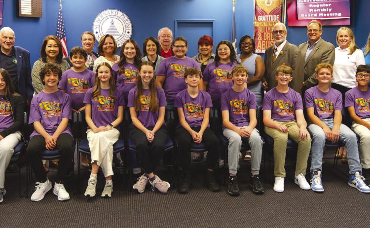School Board Honors National Beta Competitors for Outstanding Achievements