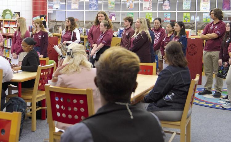 Chalmette High’s Dually Enrolled Aspiring Educator students recently visited Lacoste elementary to observe classrooms.