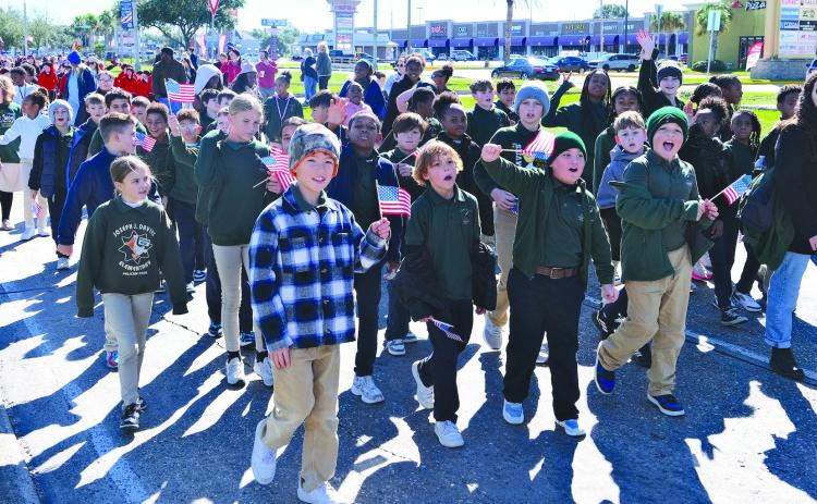 St. Bernard Hosts Parade for Veterans Day