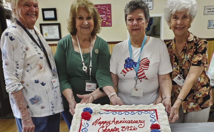 Left to right : Terry Heidel, Vice President, Leona Galley, President, Glenda Fedele &amp; Carolyn Constance, Secretary On June 28, 2025 AARP Chapter 3926 celebrated their 40th year anniversary at their monthly meeting. Our chapter was originally organized back on June 22, 1985, but became Chapter 3926on October 6, 1986 . We celebrate today our strong and long existence in St. BernardParish.