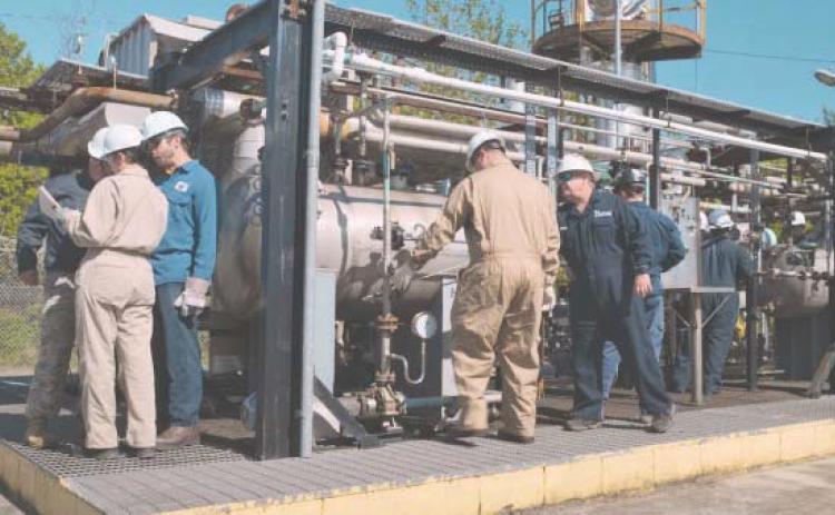 Nunez Community College will add a $1 million Liquefied Natural Gas handson training unit to its Process Technology program thanks to a Strengthening Community Colleges grant from the Department of Labor. The unit will join existing PTEC training facilities like the methanol plant (pictured) on the Nunez campus.