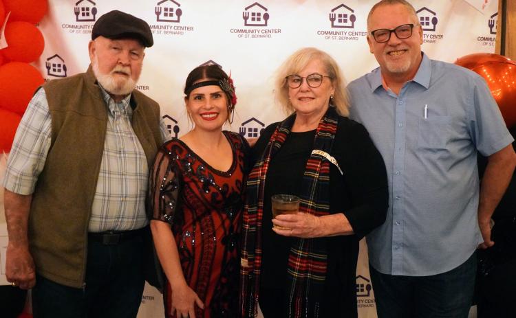 (Left to Right) Floyd Gue, Jamie Richardson, Rita Gue and Chris Haines at the Community Center of St. Bernard Casino Night in Arabi.