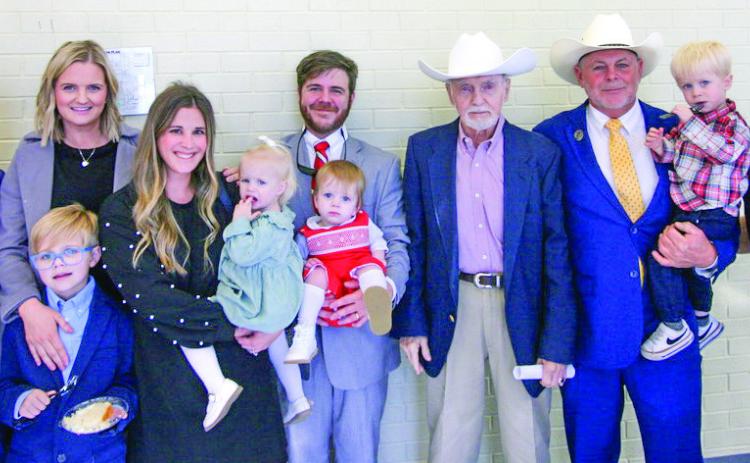The whole big family of the new St. Bernard Parish President Louis Pomes. A big family is a real commitment to doing a good job. Photos by Jimmy Delery