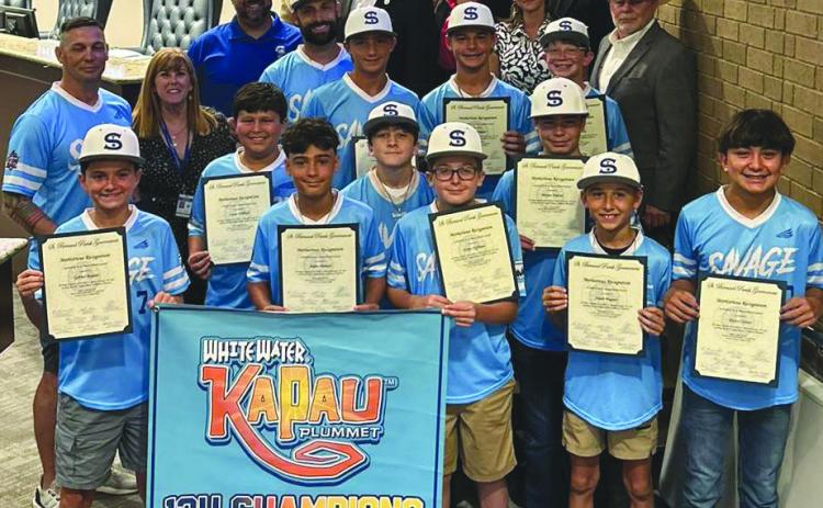 St. Bernard Parish Council Honors Local 12U Baseball Team for Kapau Klassic Victory